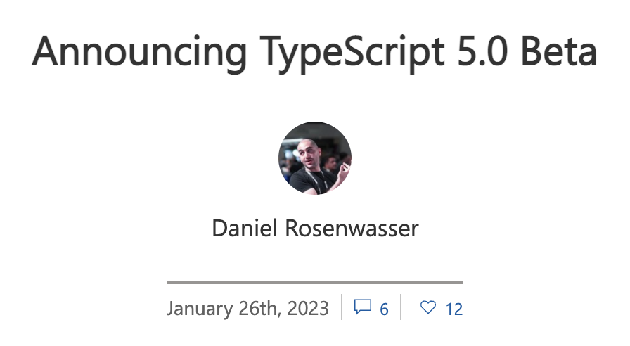 TypeScript 5.0 新特性速览: Decorators